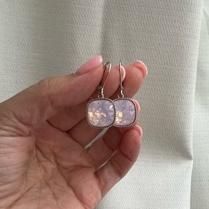 Touchstone crystal pink earrings